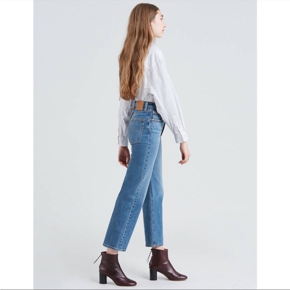 NWT LEVI’S Ribcage Straight Ankle Jeans Brand New 27” Inseam - Picture 2 of 9